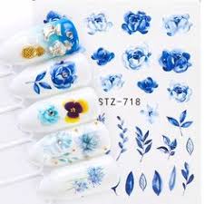 Flower Water color Nail Decal