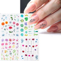 Flower Water color Nail Decal