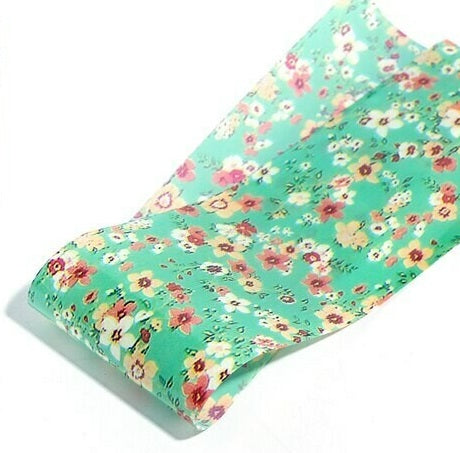 Floral Foil Nail Transfer