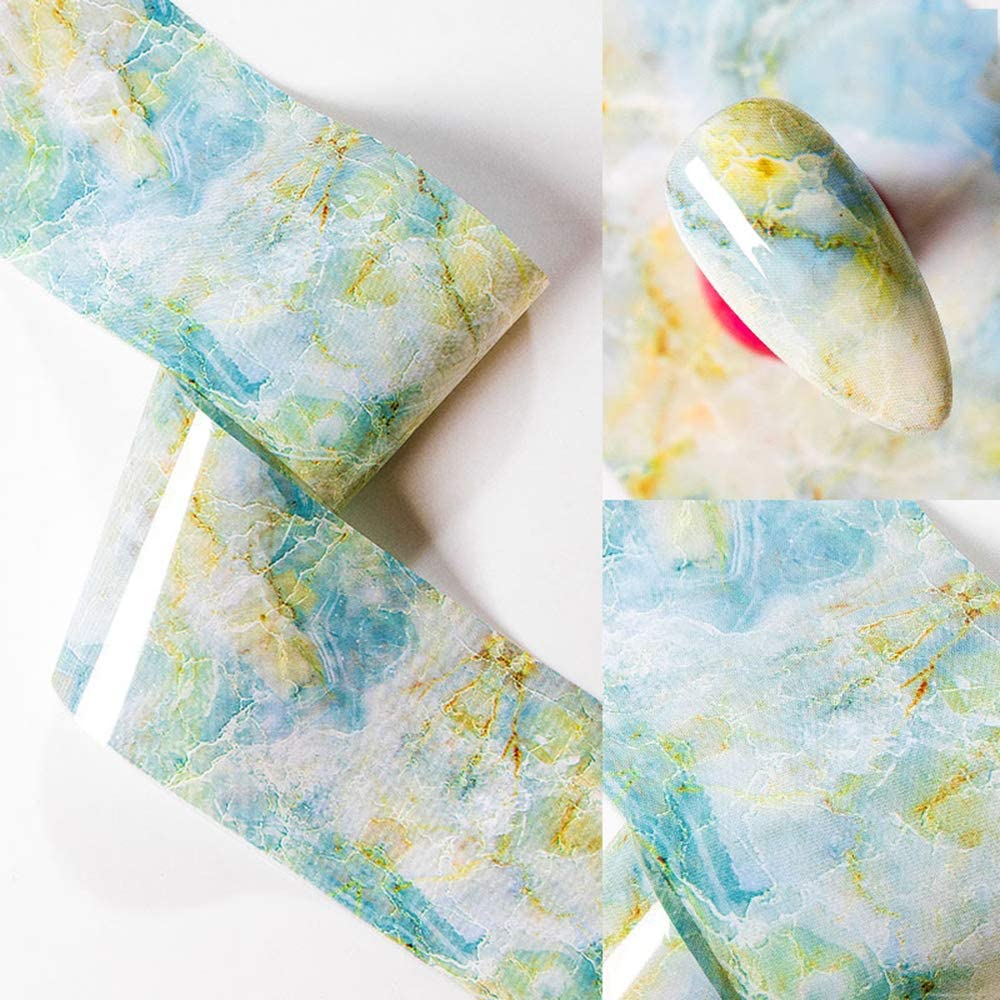 Marble Nail Art 10pcs Foil Set