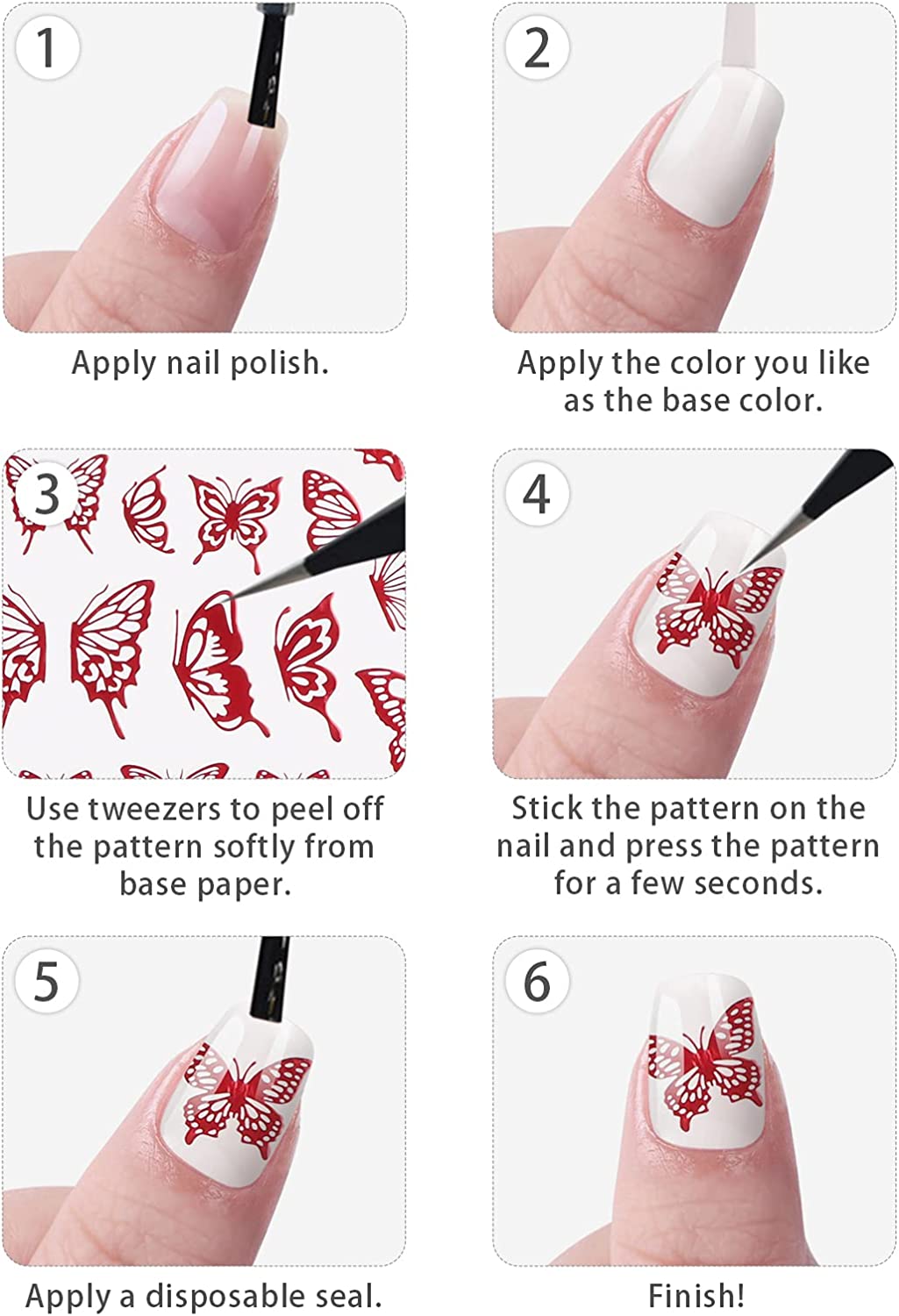 Butterfly Nail Art Sticker