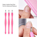 Nail Dead Skin Remove Cuticle Fork - Pink