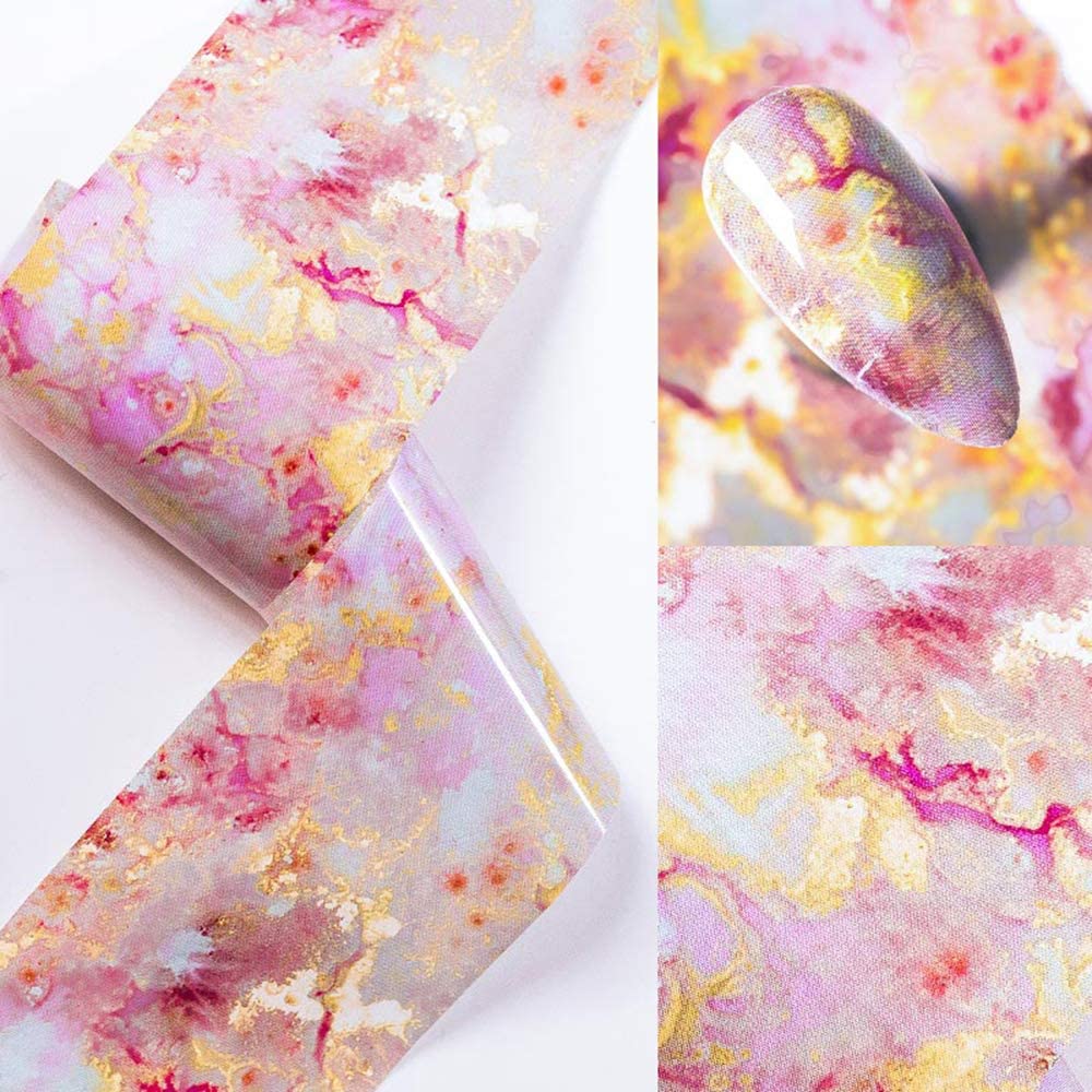 Marble Nail Art 10pcs Foil Set