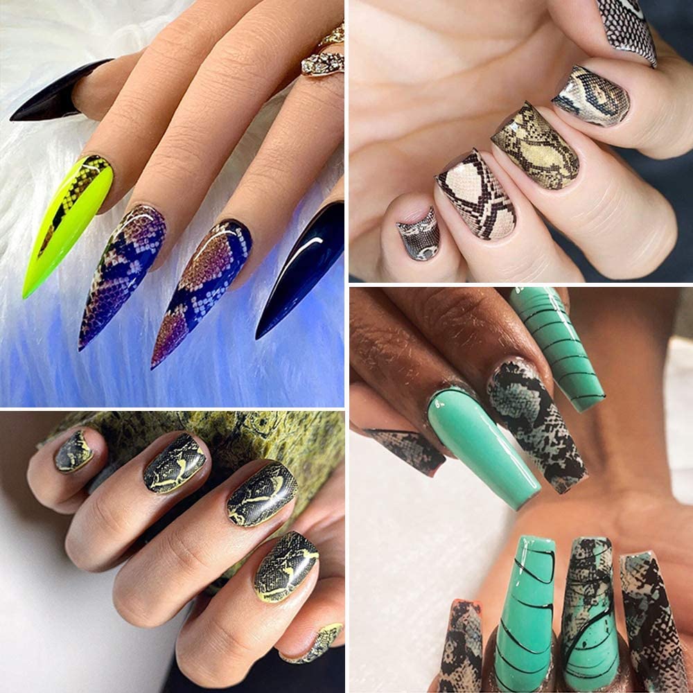 Snake Skin Nail Art Foil Set Box