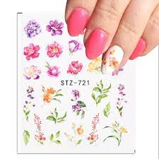 Flower Water color Nail Decal