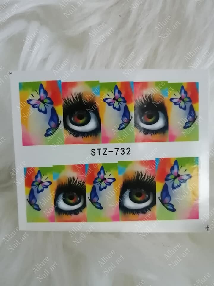 Halloween Eyes Nail Decal