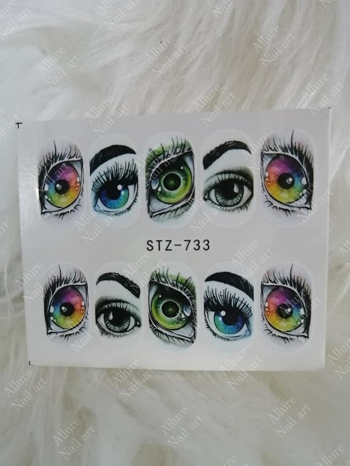 Halloween Eyes Nail Decal