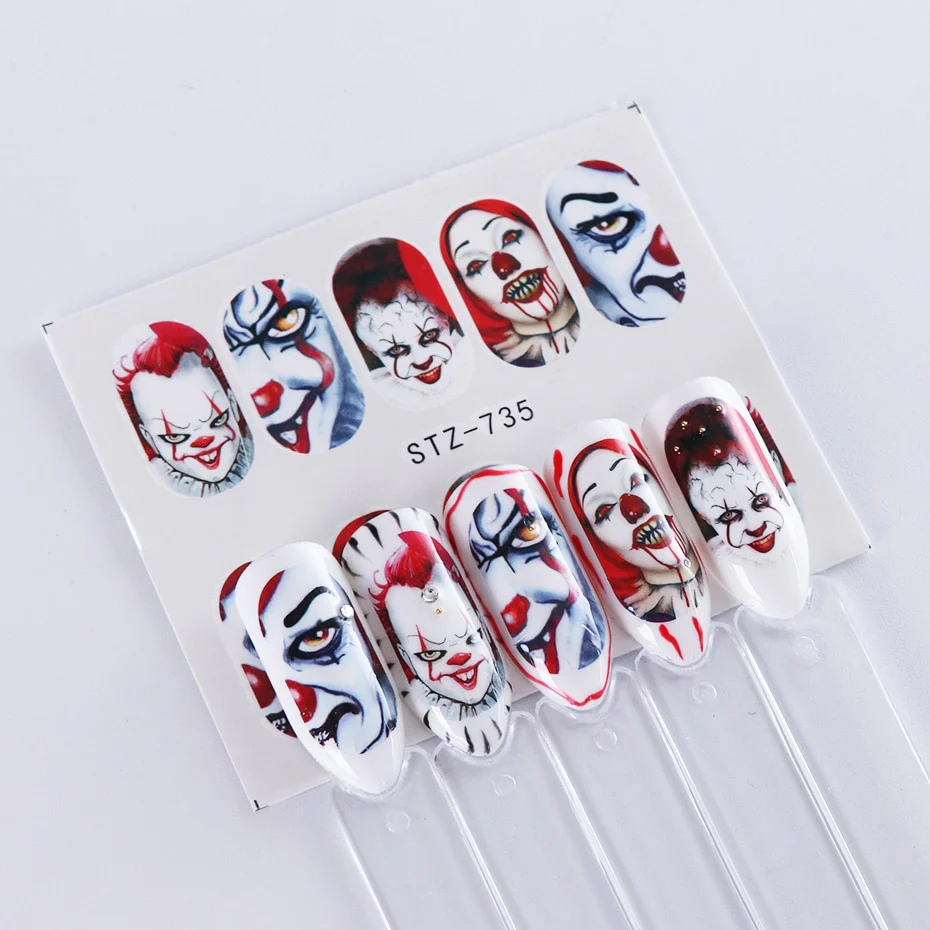 Halloween Faces IT Nail Decal