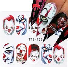 Halloween Faces IT Nail Decal