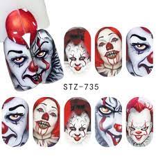 Halloween Faces IT Nail Decal
