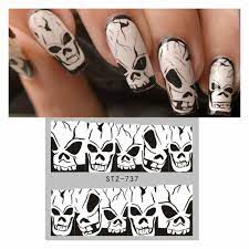 Halloween Skull Nail Decal