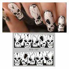 Halloween Skull Nail Decal