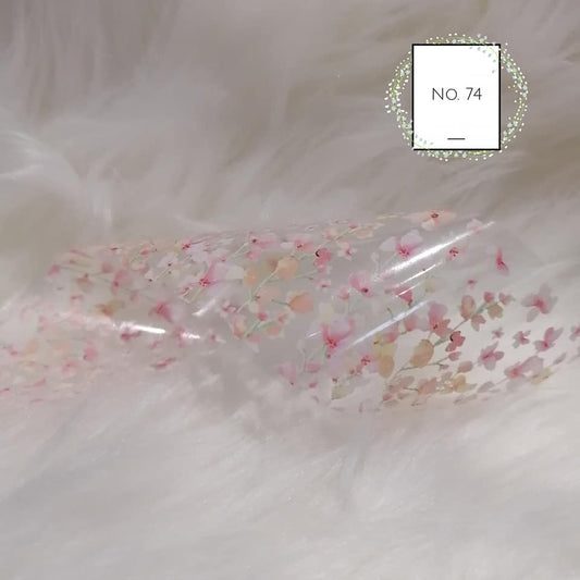Floral Flower Foil Nail Transfer
