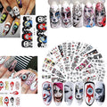 Halloween Face Skull Nail Decal