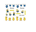 Minions Nail Decal