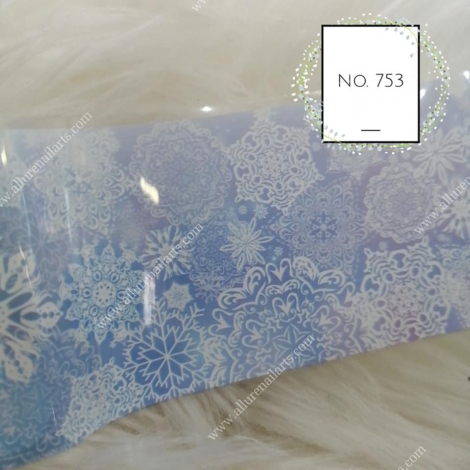 Christmas Print Foil Nail Transfer