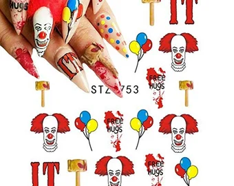 Halloween Face IT Nail Decal