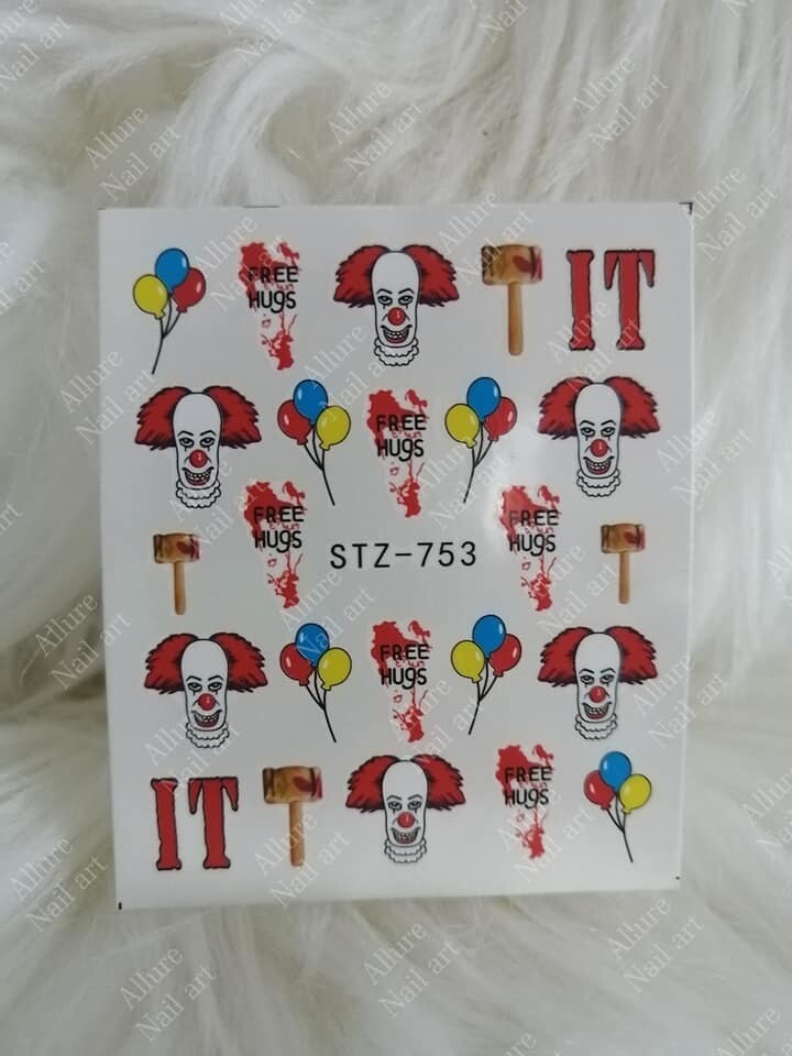Halloween Face IT Nail Decal