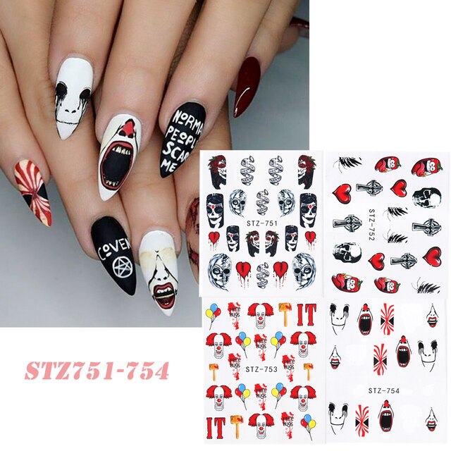 Halloween Face IT Nail Decal