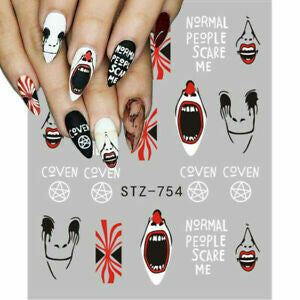 Halloween Face IT Nail Decal