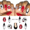 Pop Art Lips Smoke Gun Nail Decal