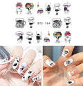 Girl Tree Smoke Nail Decal