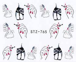 Girl Hands Nail Decal
