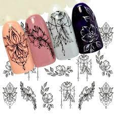 Lace Flower Leaf Plant Nail Decal