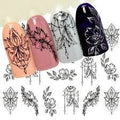 Lace Flower Leaf Plant Nail Decal