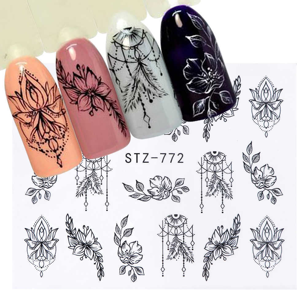 Lace Flower Leaf Plant Nail Decal