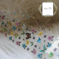 Butterfly Print Foil Nail Transfer