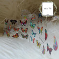 Butterfly Print Foil Nail Transfer