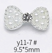 Bow Crown Rhinestones Charms Nail Art Decoration