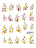 Flower Nail Decal