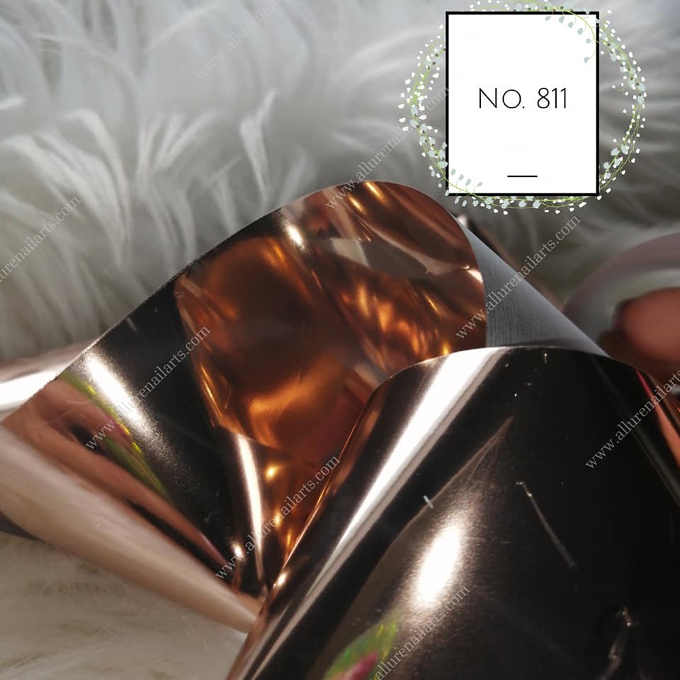 Metallic Foil Nail Transfer