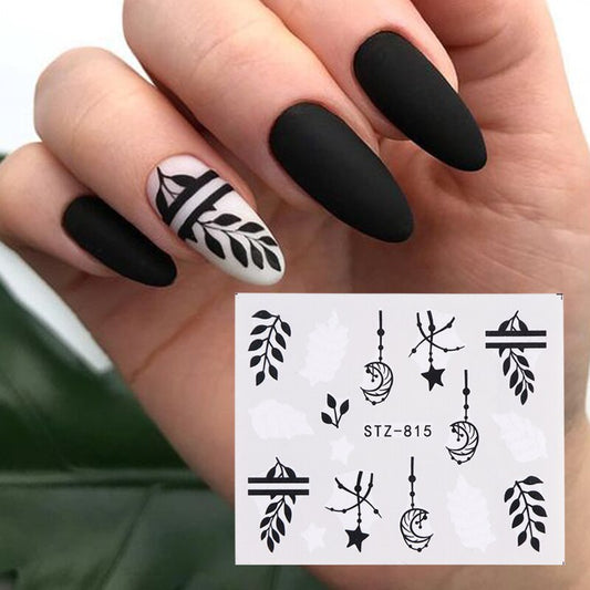 Flower Leaf Nail Decal