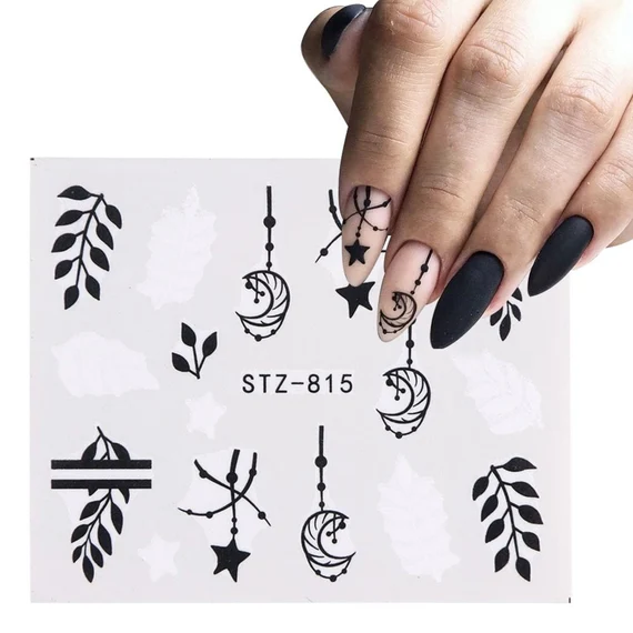 Flower Leaf Nail Decal