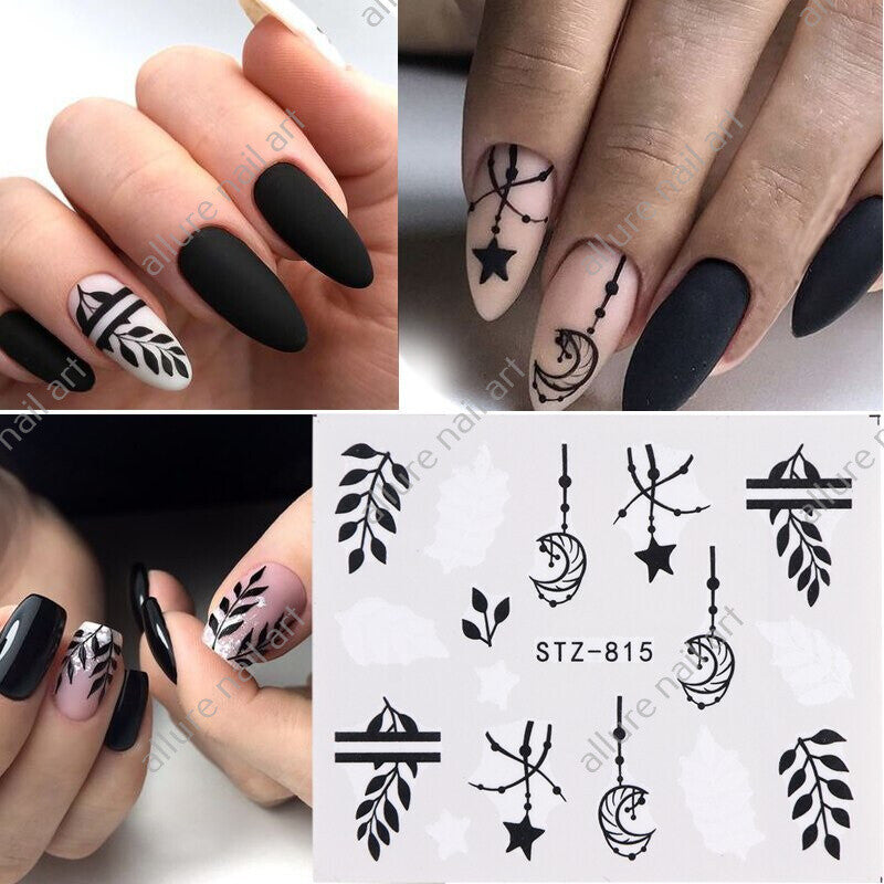 Flower Leaf Nail Decal