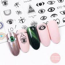 Eyes Pyramid Geometric Nail Decal