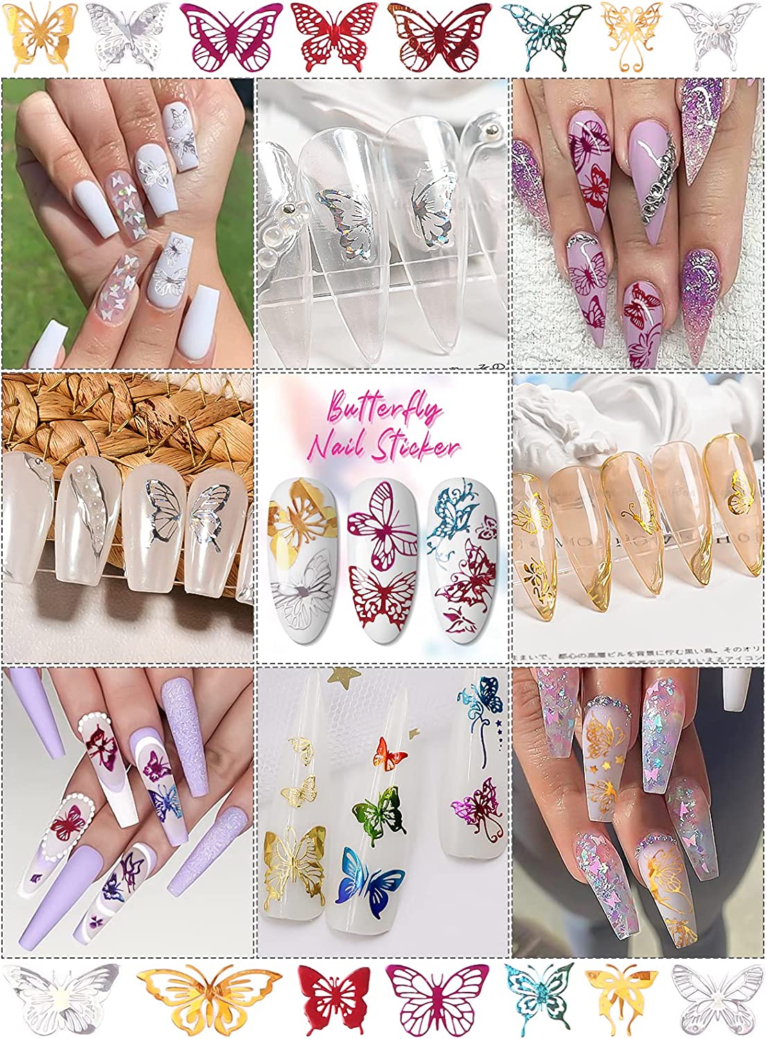 Butterfly Nail Art Sticker