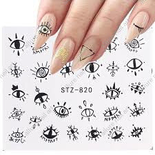 Eyes  Geometric Nail Decal