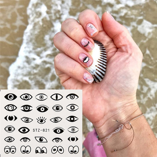 Eyes  Geometric Nail Decal