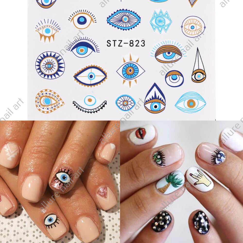 Eyes Geometric Nail Decal
