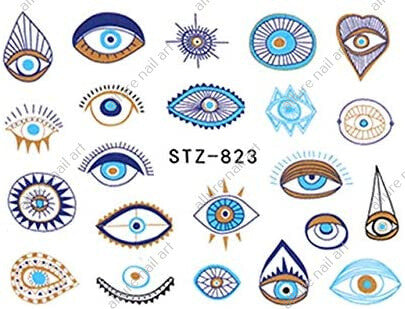 Eyes Geometric Nail Decal
