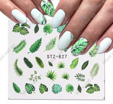 Leaves Nail Decal