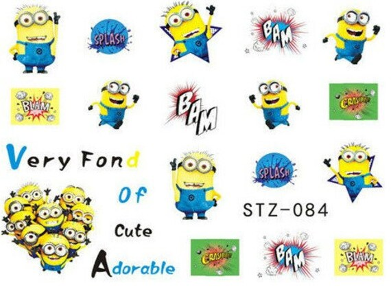 Minions Nail Decal