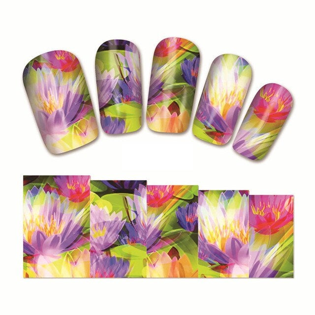 Flower Nail Decal