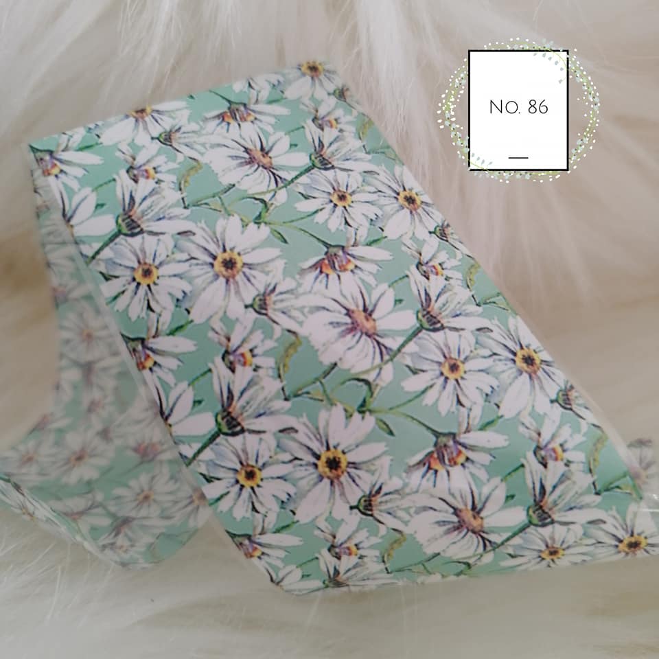Floral Flower Foil Nail Transfer