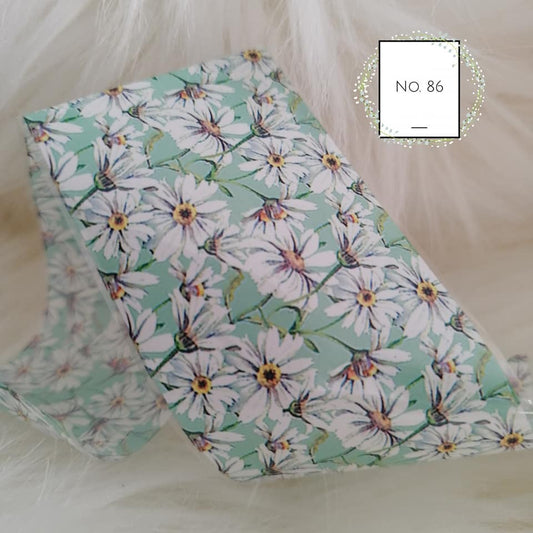 Floral Flower Foil Nail Transfer