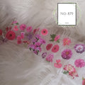 Floral Foil Nail Transfer
